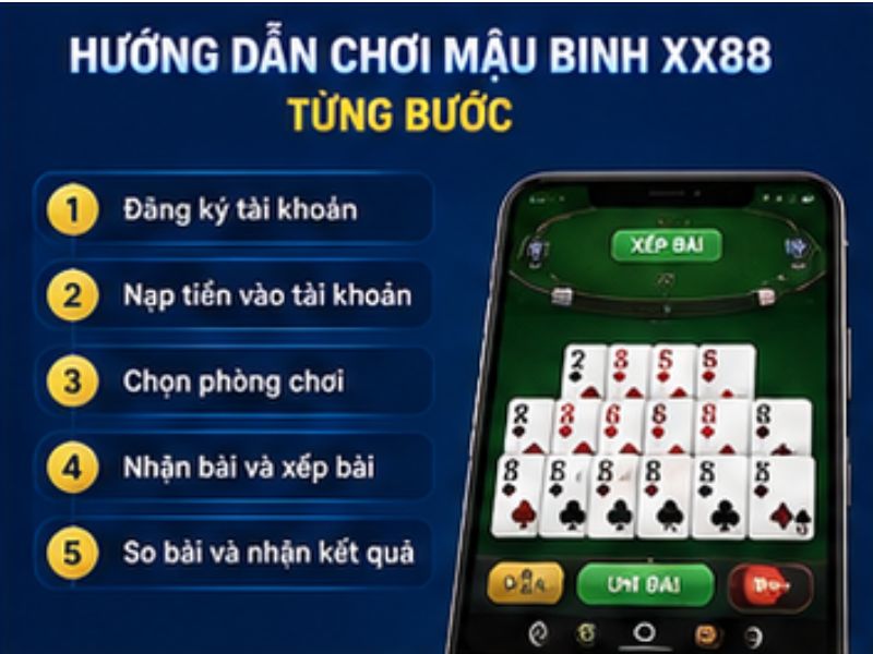 Hướng Dẫn Chơi Mậu Binh XX88 Từng Bước